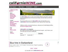 Tablet Screenshot of californiawine.com